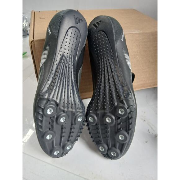 New w desfect adidas Uni Adizero Sprintstar Track,Blk/Zero Metallic/White-5 Men - Picture 4 of 6